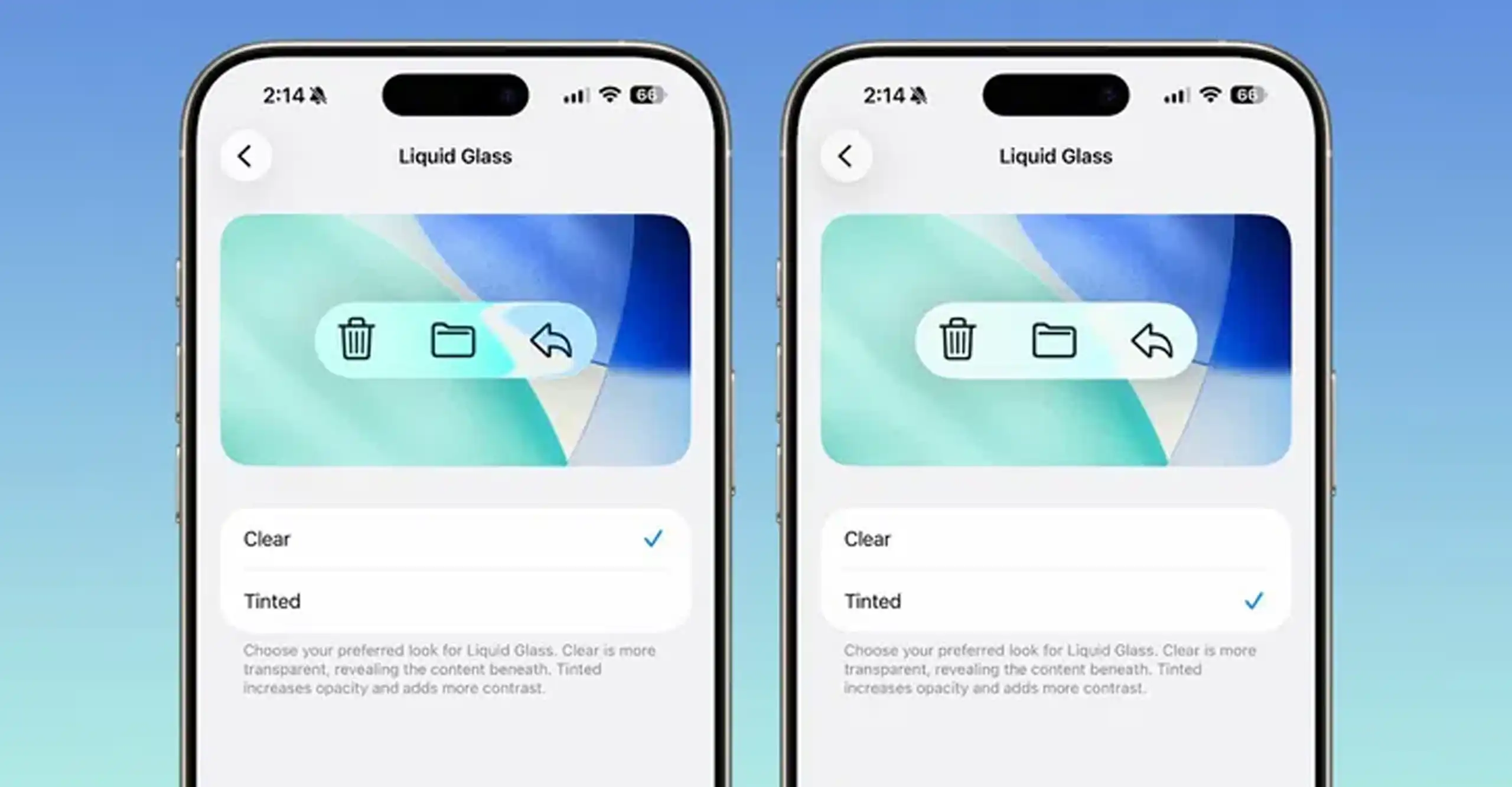 Apple surpreende com nova opção “Liquid Glass” no iOS 26.1 Beta 4 Apple surpreende com nova opção “Liquid Glass” no iOS 26.1 Beta 4