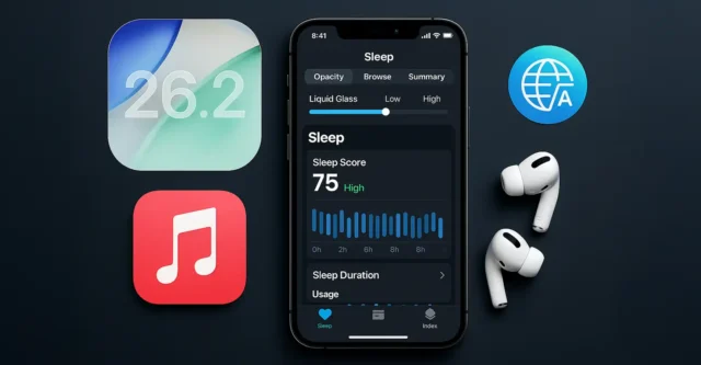 iOS 26.2 traz novas funções para música, sono e AirPods ios-26-2-novidades-apple-7