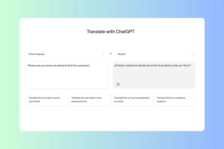 ChatGPT Translate: nova ferramenta de tradução da OpenAI ChatGPT Translate: nova ferramenta de tradução da OpenAI