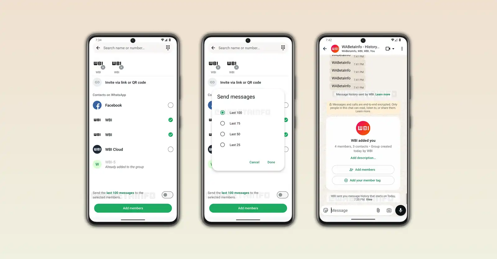 WhatsApp beta Android 2.26.1.28 permite partilhar histórico de grupos