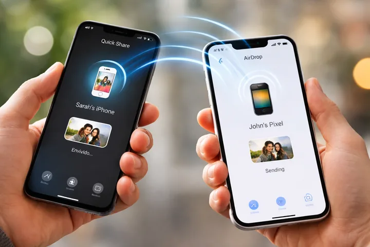 Android vai ganhar compatibilidade com AirDrop através do Quick Share em 2026 Android vai ganhar compatibilidade com AirDrop através do Quick Share em 2026