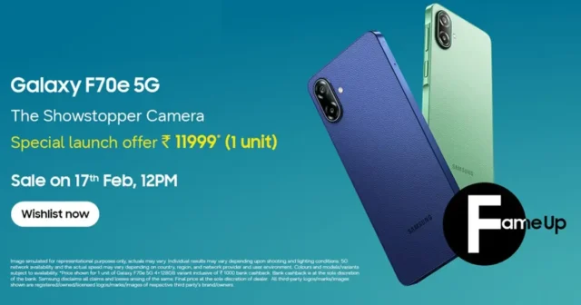 Samsung Galaxy F70e é lançado na Índia com bateria de 6000 mAh e Android 16 galaxy-f70e-1200x630