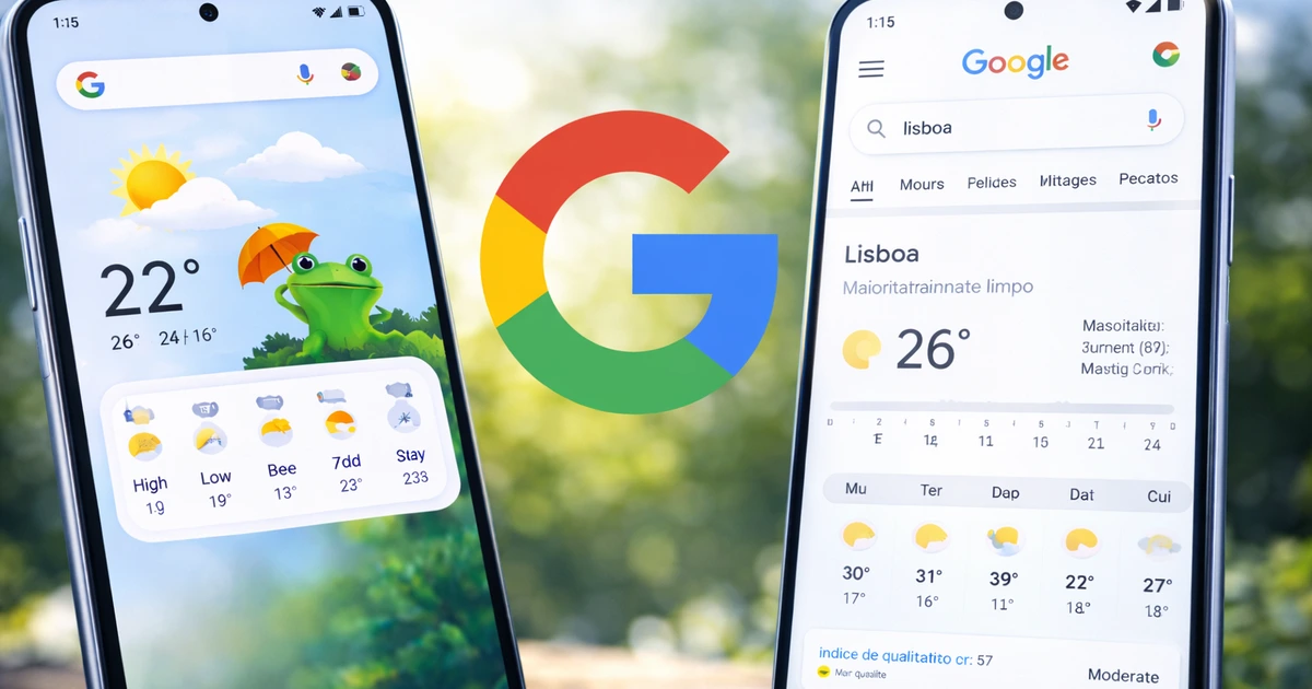 Adeus à app de clima Android? Google muda tudo para o Search Adeus à app de clima Android? Google muda tudo para o Search