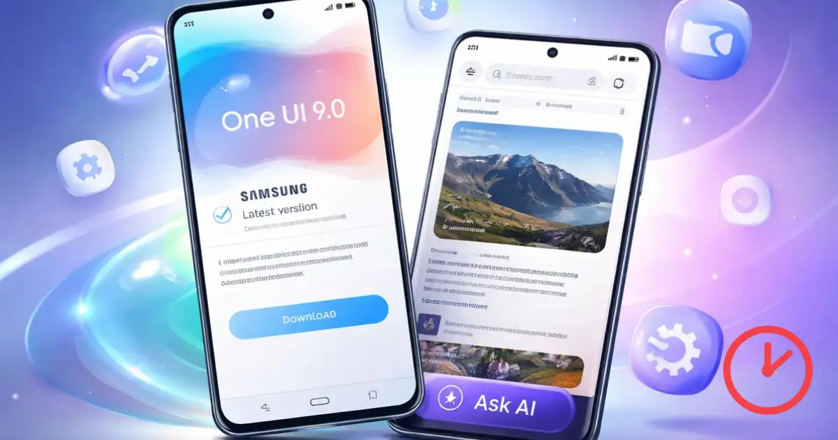 Samsung One UI 9: leak revela novo visual e botão de IA que ninguém esperava