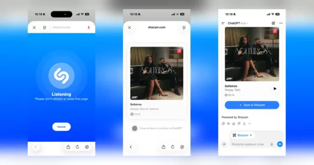 ChatGPT integra Shazam e passa a identificar músicas diretamente na conversa capa_shazam_chatgpt_1200x630