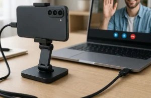 Samsung vai deixar usar o Galaxy como webcam no PC com a One UI 8.5 one-ui-8-5-galaxy-webcam-pc-cabo-capa