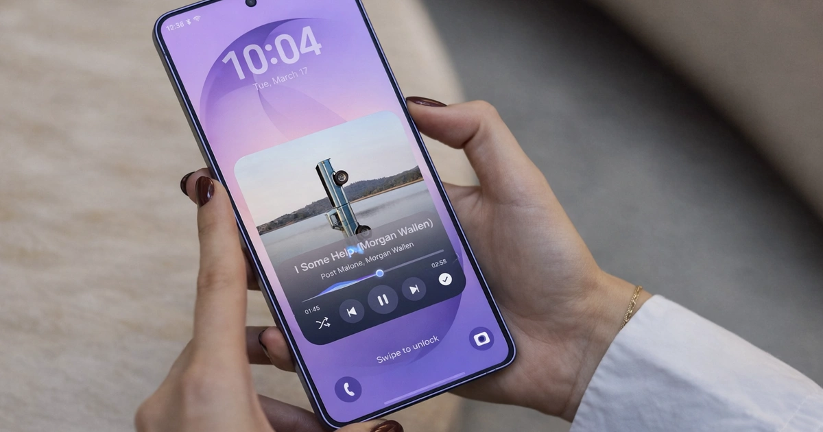 Samsung prepara novo widget de música no ecrã de bloqueio com a One UI 9
