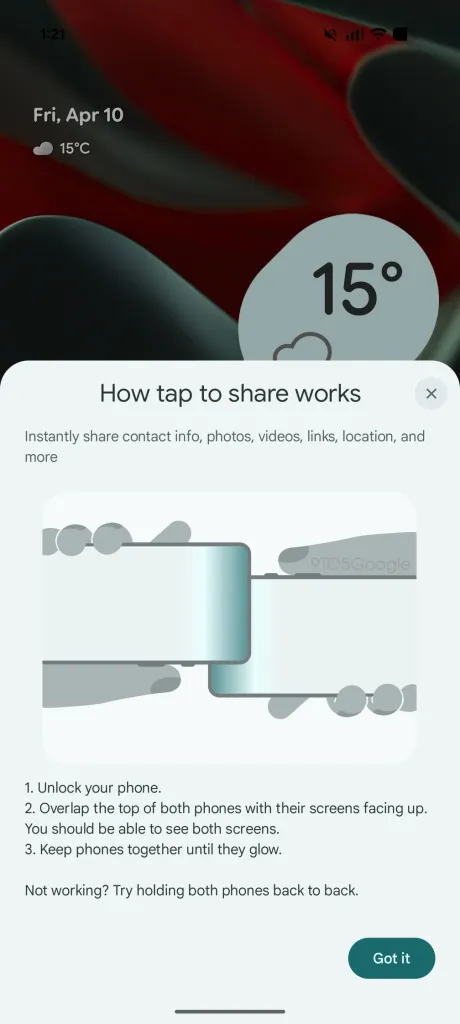Ecra Android Tap to Share