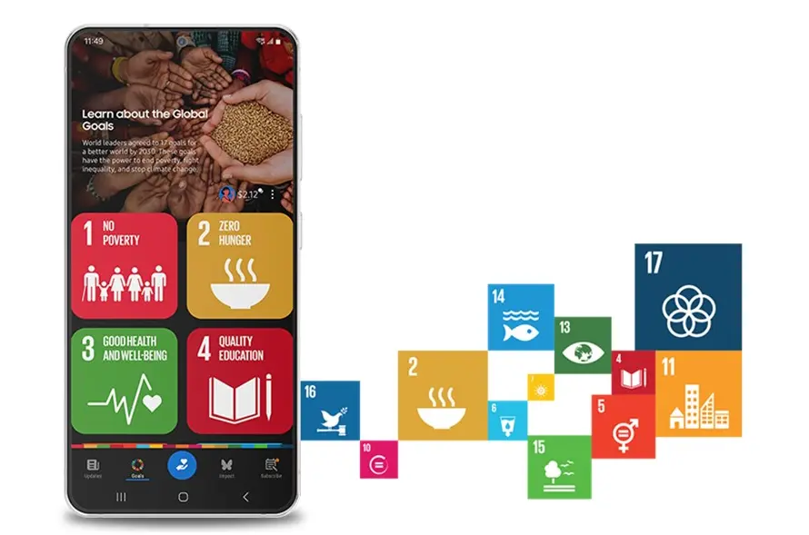 Global Goals no Galaxy S26