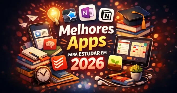 melhores-apps-para-estudar-2026-capa Melhores Apps para Estudar em 2026: Top 5 para Android e iPhone