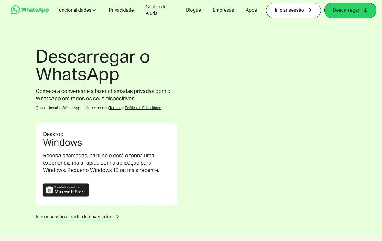 Whatsapp app para pc