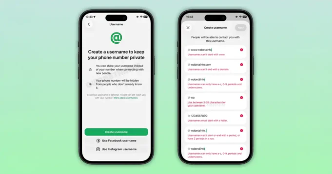 WhatsApp vai permitir usernames: adeus ao número de telefone?