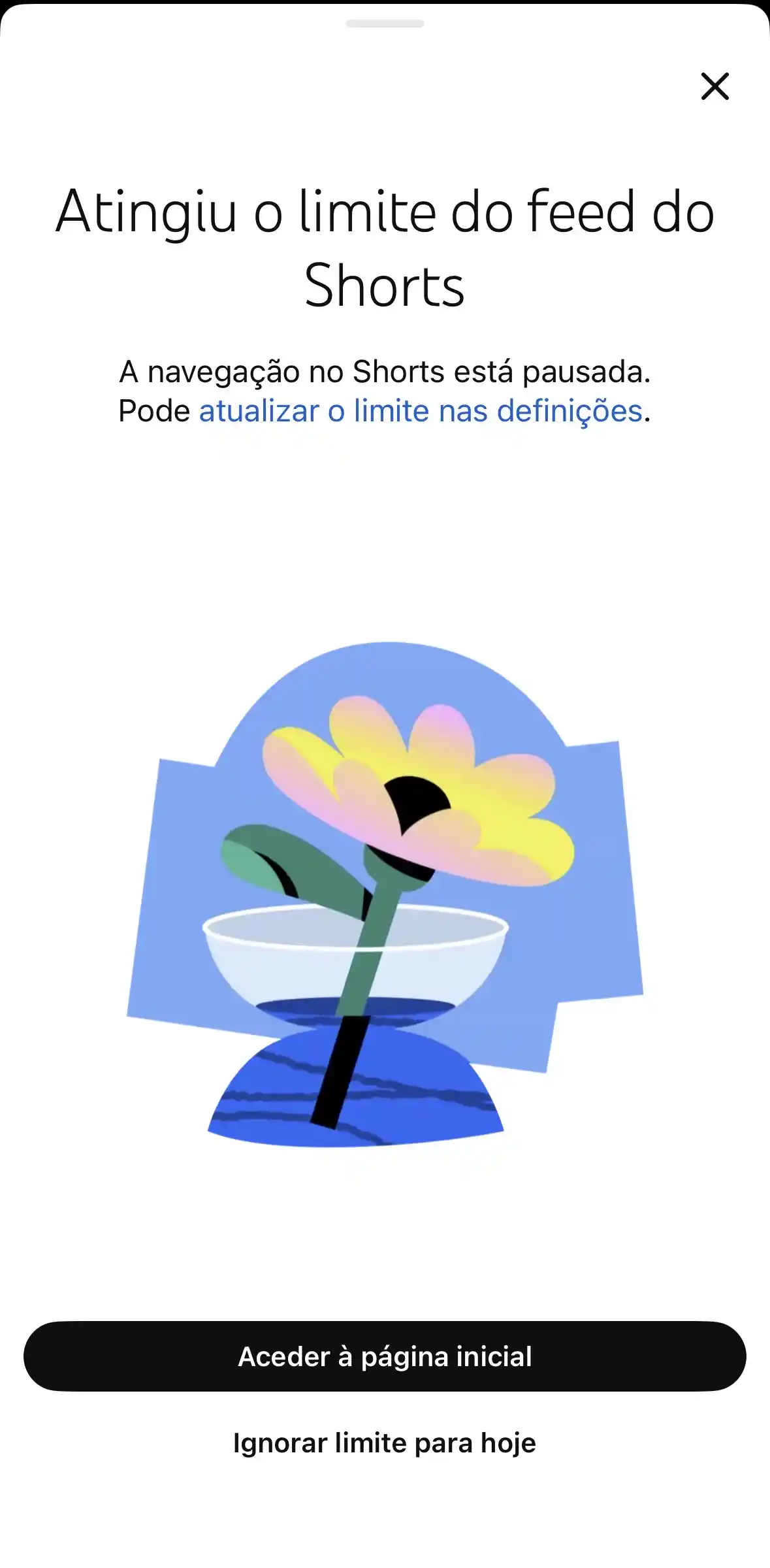 Youtube Shorts Configurações