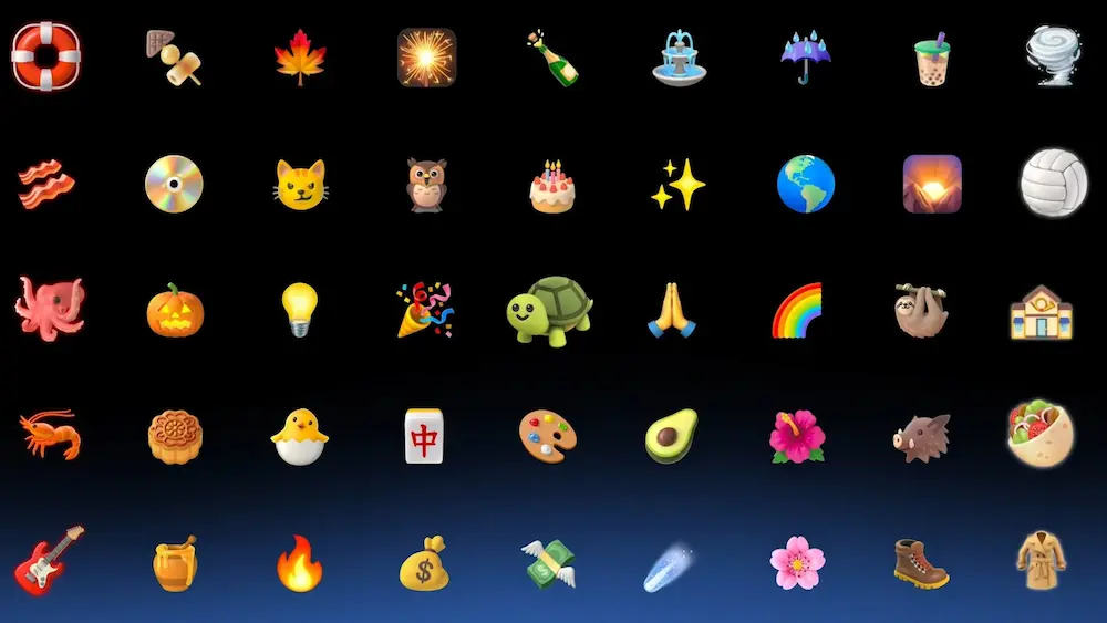 Novos emojis com visual 3D