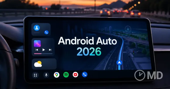 android-auto-2026-design-mapas-imersivos-youtube-capa- Android Auto 2026: novo design, mapas imersivos e YouTube em Full