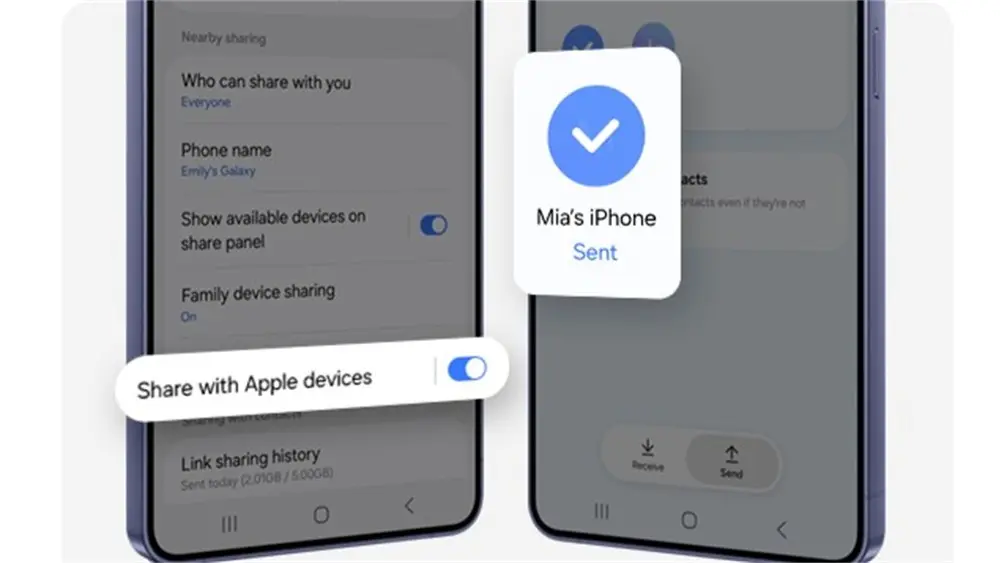 storage share samsung galaxy one ui 8.5