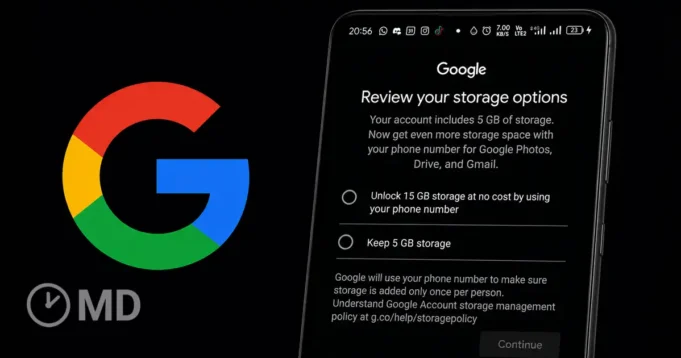 Google reduz armazenamento gratuito para 5GB em novas contas sem número de telemóvel