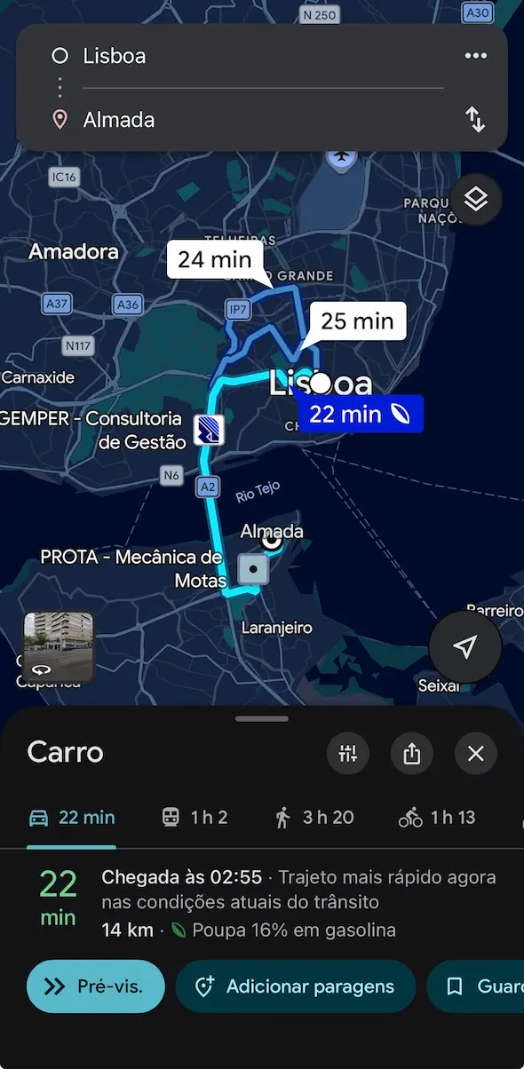 Google Maps trânsito em tempo real