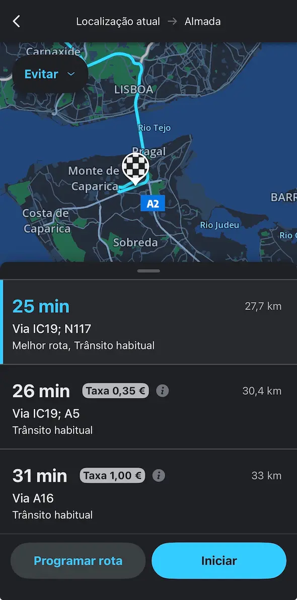 Waze trânsito em tempo real