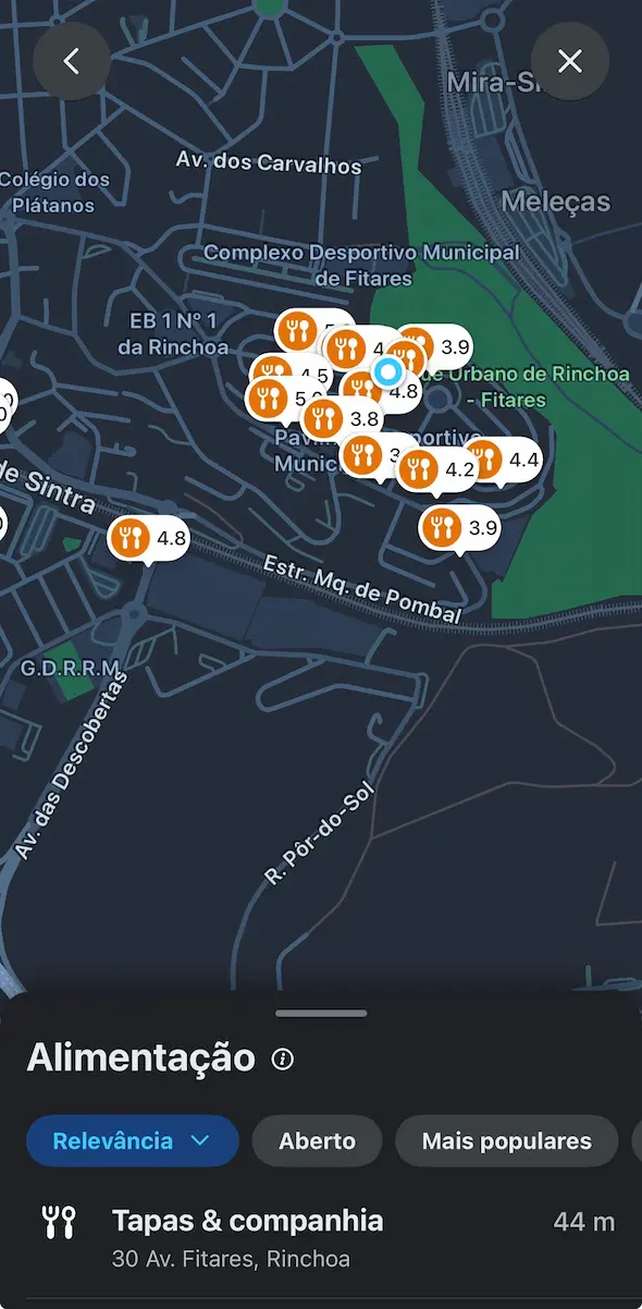 Waze pontos de interesse