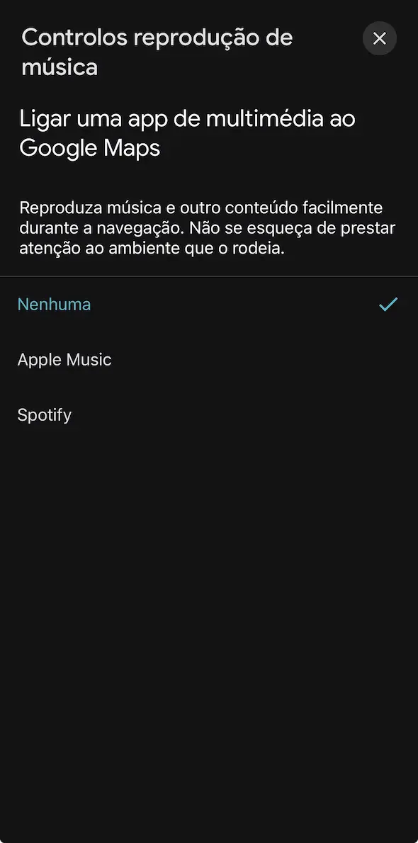 Google Maps integração música