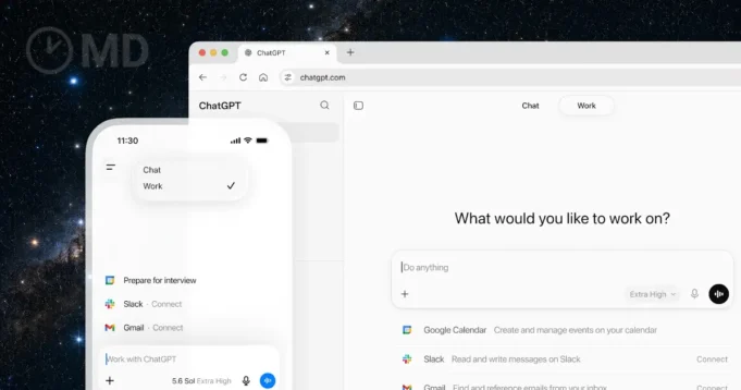 ChatGPT Work: OpenAI lança agente que trabalha por ti em segundo plano chatgpt-work-agente-gpt-5-6